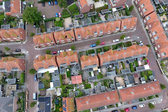 Magnusbuurt vanuit de lucht