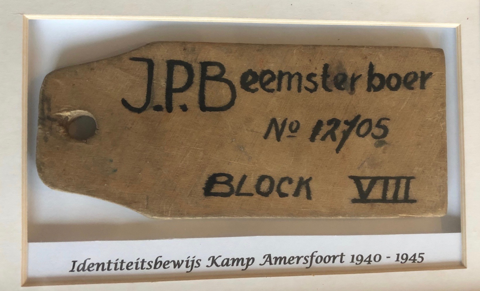 identiteidsbewijs kamp Amersfoort